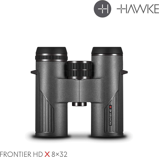 Hawke Frontier HD X Binoculars 8x32 Grey 38006