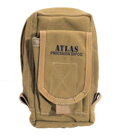 Atlas Bipods Pouch, for Bipod, BT10, BT46, BT22 and BT24 Not Included, BT30-Coyote