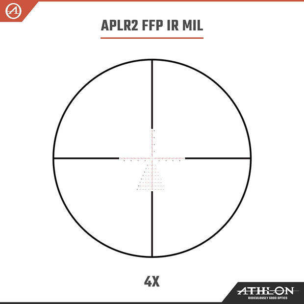 Athlon Optics Talos BTR 4-14x44 First Focal Plane Riflescope, APLR2 FFP IR MIL Reticle 215028
