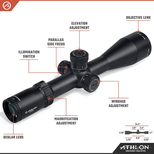 Athlon Optics Helos BTR GEN2 6-24x56 Rifle Scope APRS6IR MIL 214114