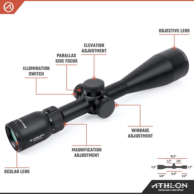 Athlon Optics Ares ETR 3-18x50 FFP Riflescope APRS6 IR MIL 212106