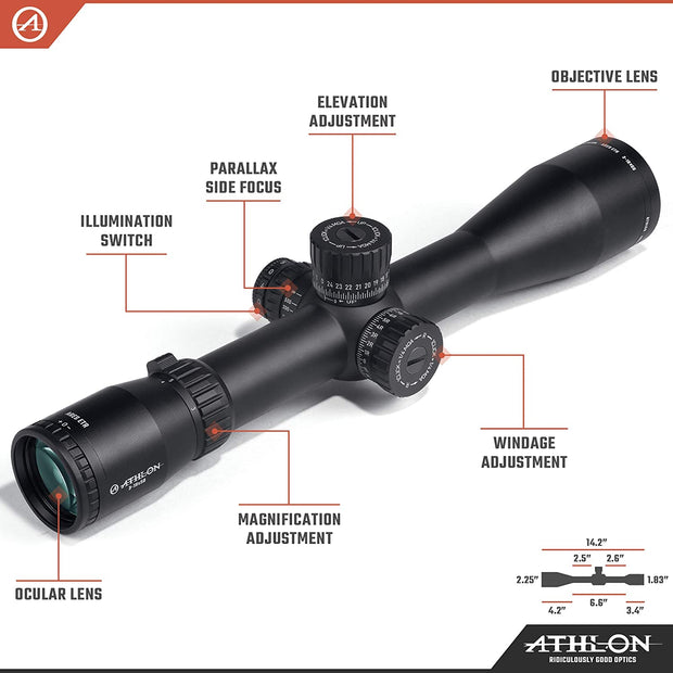 Athlon Optics Ares ETR 3-18x50 FFP Riflescope APLR6 IR MOA 212105