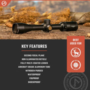 Athlon Optics Neos 4-12x40 Second Focal Plane Riflescope CENTER X 216008